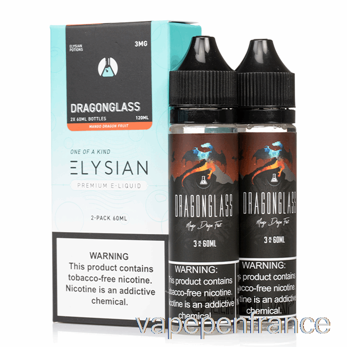 Dragonglass - Laboratoires Elysian - Stylo Vape 120 Ml 0 Mg